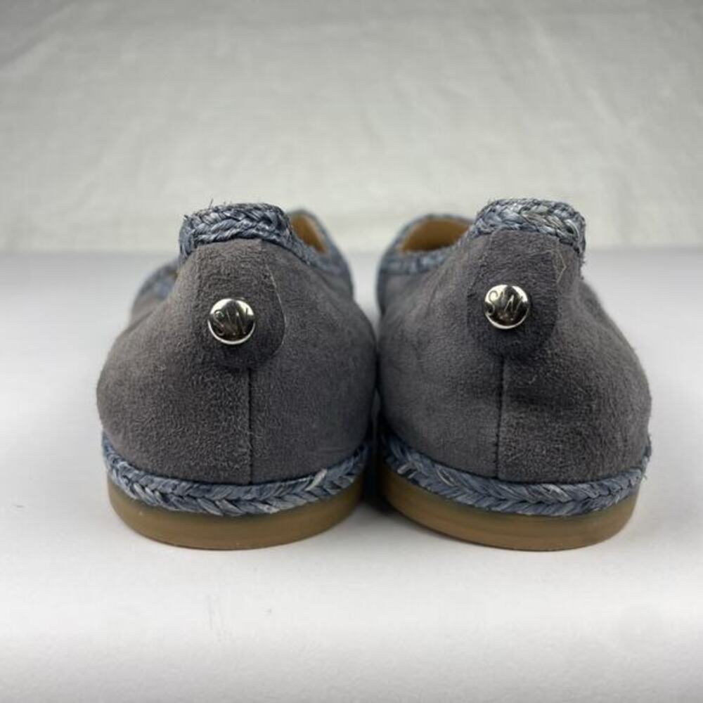 Stuart Weitzman Sz 6.5 Blue Mirror‎ Cap Toe Preppy Academia Classic Luxury - Picture 5 of 16